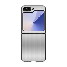 適用於三星適用於GalaxyZFlip6五金不鏽鋼手機殼flip6拉絲金屬保護套