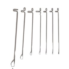 뜨개질 코바늘 후크 세트 짜집기 매듭짓기 바늘, 1세트, 메탈