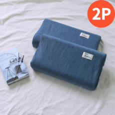 누비온 순면 라텍스 굴곡형 메모리폼 베개커버 템퍼 호환용 2P