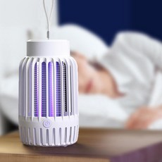 C타입 무선 모기포충기 휴대용 해충퇴치기 살충기 100-SWI, 화이트