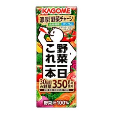 카고메 야채 하루 이것 한 병 200ml 종이팩×24개 식이섬유 칼륨 비타민 A 리코펜 칼슘, 1개, 1g