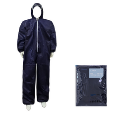 일회용작업복 원피스작업복_남색 부직포 방진복 분진복 방역복 보호복 일체형 네이비, 1개
