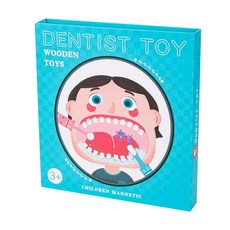 雪倫小舖 牙齒玩具 模擬牙醫辦家家酒組 口腔衛教學習 醫生角色扮演玩具, 牙醫玩具書-F, 1個