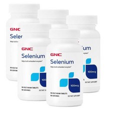 GNC 지엔씨 셀레늄 Selenium 100mcg 칼슘 함유 안티옥시던트 100정 5개