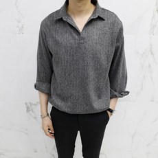 ADORE CLASSIC 男款半開領長袖襯衫