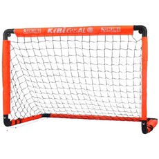 KiBi GOAL 折疊式兒童足球門 簡易足球門 親子戶外足球訓練, 1個, 單門橘色