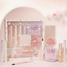 HiVi 풀 미용 메이크업 화장품 세트 립스틱 티크 아이 섀도우 컨실러