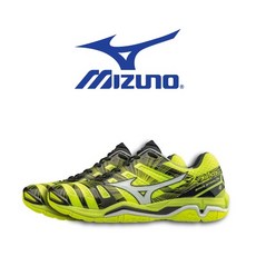 미즈노 미즈노 웨이브 스텔스 4 옐로우 배드민턴화 인도어화 슈즈 X1GA160046