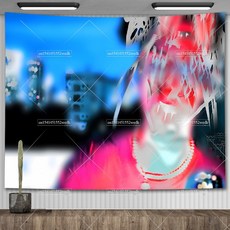 333 블레이드 태 트리 벽걸이 아트 터 침실 힙합 팝 음악 앨범 밈 태 트리 파티 배경 홈 장식