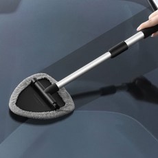 TORIMALL 길이조절 차량 유리창닦이 실내 실외유리 청소 브러쉬, 봉+패드1P, 1개