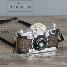 스튜디오 웨딩 사진 레트로 ins 카메라 소형장식 소품 모델 시뮬레이션 제품 가짜 파티 장식품 추억연출 핸드헬드 소형, 3.레진 실버 (스트랩)