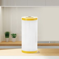 濾博士全戶濾淨系統 (黃蓋)專利複合式高效濾心-大胖濾心/10吋/全戶過濾濾心/除氯/除臭, 1個, 1入, 1入