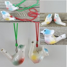 도자기새피리(목걸이형) 1pcs (도자기물피리) 목걸이새피리 aco-s