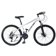 [3종사은품 증정]닥터바이크 66cm 21단 디스크브레이크 MTB 자전거 F-26S 2023년형 2컬러, 화이트-완조립, 1개, 170cm