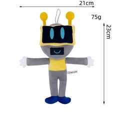 Xcao Sprunki Plush 리듬 박스 인형 놀이 솜털 장난감, 휴머노이드 로봇, 1개