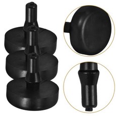 10pcs 검은 고무 브레이크 페달 패드 입자 스위치 스토퍼 자동차 클러치 발판 매트 차량 액세서리 내구성