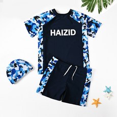 兒童泳衣 男童 分體泳衣 中大童 泳褲 青少年防曬泳衣 涉水運動