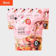 무설탕 제로 아이스티 복숭아 아샷추 대용량 커피, 5개, 1.5L