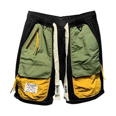 남성 캠핑반바지 패션 트렌드 속건 여름팬츠, 1개, 블랙 반바지 M (90-105)