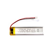 리튬폴리머 배터리 충전지 601665 3.7V 560mAh, 1개, 1개입
