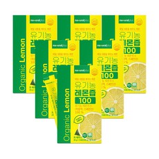 [1박스 15포] 내츄럴플러스 유기농 레몬즙 100 / 1포 1레몬 NFC착즙 100% 스틱, 300g, 6박스