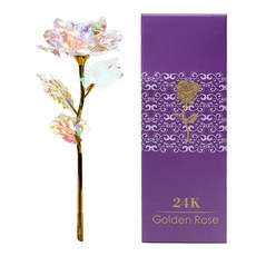 24k 금장미 황금꽃, 07 장미 (CRYSTAL) 고급형박스, 1세트