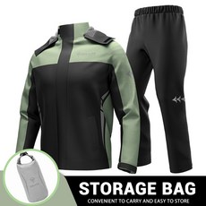 호환용부품 우비 남성 바이크 오토바이 비옷 자켓 바지 바이커 레인 세트 방수 여성용 레인코트 우의바이크 의류 비옷남성용 남자비옷 오토바이비옷남성 낚시우의 자전거 우의 비옷세트 남자, [08] SLT0903 Black Green