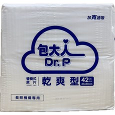 包大人 Dr. P 乾爽型替換式尿片 42片 (24x50cm) - 長照機構專用, 8個