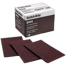 3M 스카치 브라이트 엑스트라 듀티 핸드 패드 6444 6인치 x 9인치 20팩