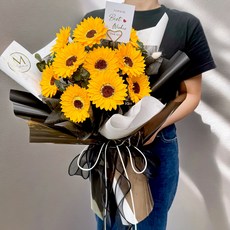 盛夏美好未來向日葵香水花束, 1件