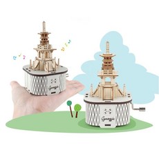 수동 제작 모델 DIY 디오라마 내추럴목재 모형 나무재 경주 원목소재 오르골 조립 82979EA 1(ea)