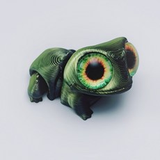 도마뱀 플라스틱 인형 장식, 1개, 다크그린