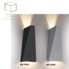 凱得米 簡約鋁鑄壁燈 MD70961 / MD70962, 鋁鑄簡約壁燈-黑