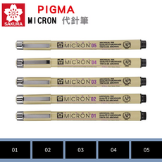 SAKURA 櫻花 PIGMA MICRON 代針筆, Black, 1