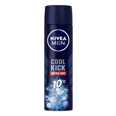 NIVEA MEN COOL KICK EXTRA DRY 止汗爽身噴霧, 1個, 男士止汗爽身"噴霧" 瞬間酷涼(麝香)