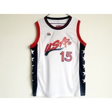 NBA 미국 드림팀 15번 하킴 압둘 올라주원 유니폼 농구 상의