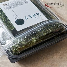 바다마음 먹기좋게 자른 두번구운 파래돌김 1봉, 80g(절단김150매), 1개
