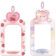 Jerylabel 슈가 포토카드 홀더 포카 키링 카드케이스 사진보관함, 03 테디 베어, 1개