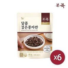 본죽 달콤 검은콩자반, 80g, 6개