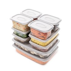 AiRTOK 冰箱收納袋 550ml + 900ml + 1800ml, 10入