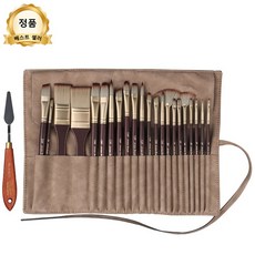 수채화 유화 프로필렌 고급 브러쉬 세트 24종세트+수납백, 1세트, 24종+수납백