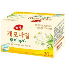 동서 캐모마일 현미녹차 1.5g 20개입 x6개, 6개
