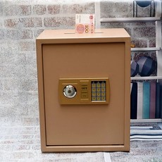 투입 사무실 상단 지폐투입금고 저금통 01 디지털 골드 30W 금고 지폐 저축 소형, A. 35 골드 상단 키+조합