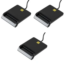 123Pcs 휴대용 USB 2.0 지능형 카드 리더기 DNIE ATM CAC IC ID 은행 SIM 저렴하고 사용하기 쉬운 다기능, 03 3 Pcs, 01 China Mainland, 03 3 Pcs
