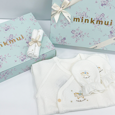 [26년 신제품] 밍크뮤 말띠 코니 배냇저고리 손싸개 신생아 출산선물세트
