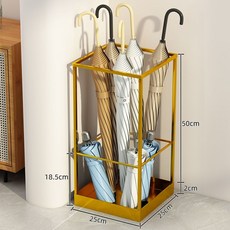 桃園快速 雨傘收納架，家用門口大容量商用傘架傘桶瀝水架，穩固耐用，快速收納, 土豪金A款【雨天不用愁傘架你擁有】, 1個