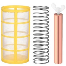 Qualirey 구리 양극 교체 키트 태양열 수영장 교체품 바스켓 스크린 스프링 및 나사 포함 수영장용 염소 감소 10.4 x 1.8cm(4.13 0.71인치) 스레드 M6, 4