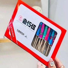 BrtWM 데코픽 미니포크 테이블웨어 과일픽 우산 과일꼬지 40p