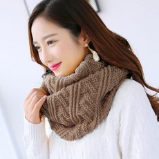 따뜻한 여성 나인스 니트 넥워머 목도리jus3+8RsH