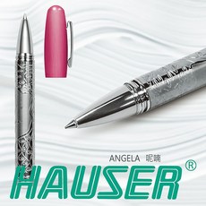 ANGELA系列高級金屬蝕刻原子筆_呢喃 金屬筆身 書寫流暢 送禮自用, 1個, 筆蓋顏色: 粉紅, 粉紅